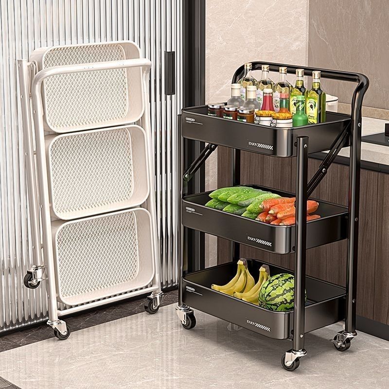 Baby Nursery Cart - รถเข็นเก็บของอเนกประสงค์ ชั้นวางของสำหรับเด็ก ขนม ของใช้ในห้องเด็ก ห้องครัว ห้องน้ำ