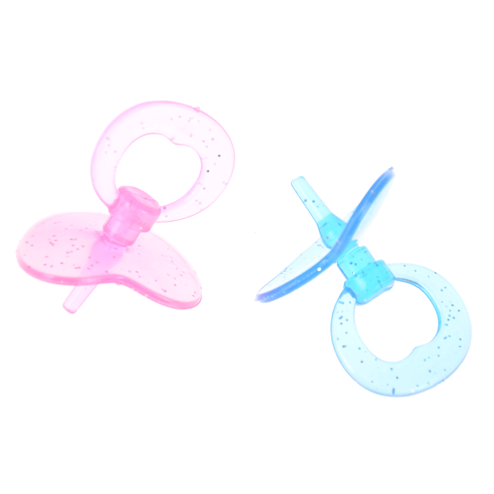 Baby Nursery Games - 2 ชิ้น/ชุด จุกนมหลอกตุ๊กตาเด็ก สีสุ่ม ของเล่นเสริมสร้างจินตนาการสำหรับเด็กผู้หญิง ของขวัญ