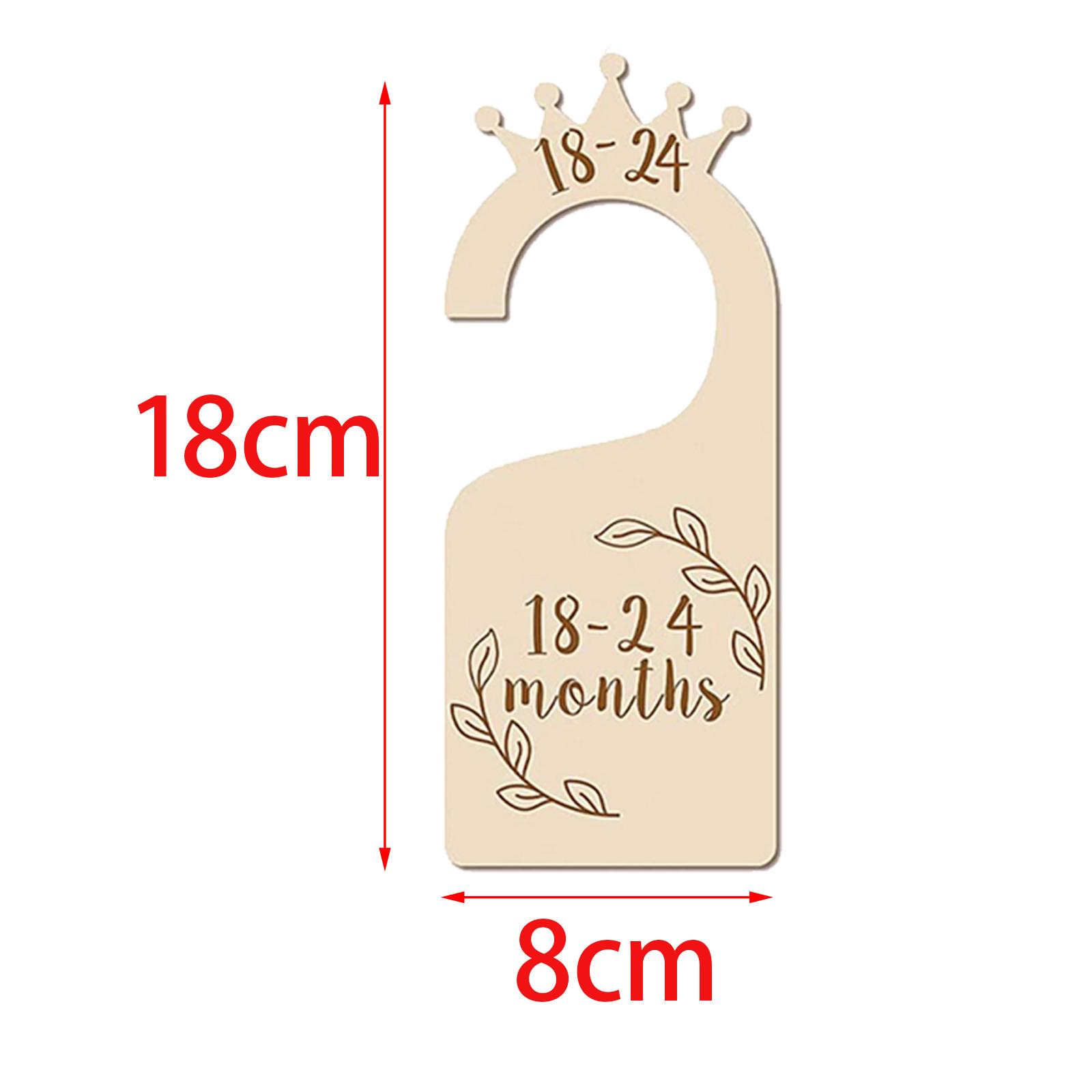 Baby Nursery Closet - ชุดตัวแบ่งตู้เสื้อผ้าเด็ก ตู้เสื้อผ้าไม้ อุปกรณ์จัดระเบียบแบบสองด้าน ไม้แขวนเสื้อ ตกแต่งห้องเด็กสำหรับจัดเก็บเสื้อผ้า
