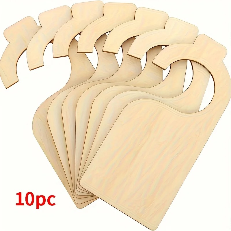 Baby Nursery Closet - ตัวแบ่งตู้เสื้อผ้าไม้เปล่า 10 ชิ้น - อุปกรณ์จัดระเบียบแบบแขวนสำหรับบ้านและราวแขวนเสื้อผ้าเด็กในห้องเด็ก