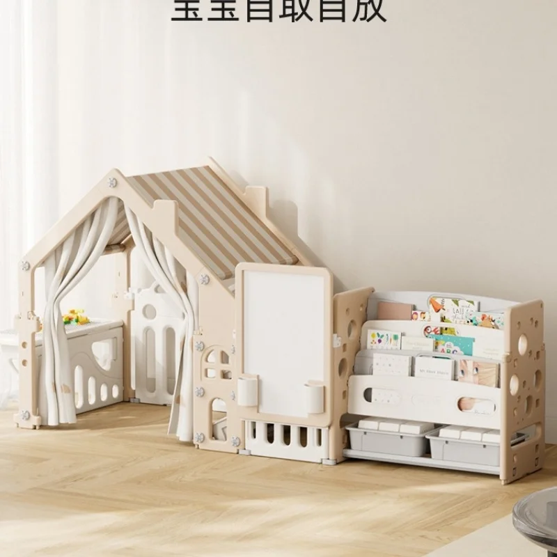 Baby Nursery Bookcase - ชั้นวางของเล่นเด็กหลายชั้น ตู้เก็บของเล่นเด็ก บ้านเต็นท์สำหรับเด็ก ชั้นวางหนังสือเด็ก ตู้เก็บของเล่นและหนังสือสำหรับเด็ก สำหรับใช้ในบ้าน/ห้องเด็ก