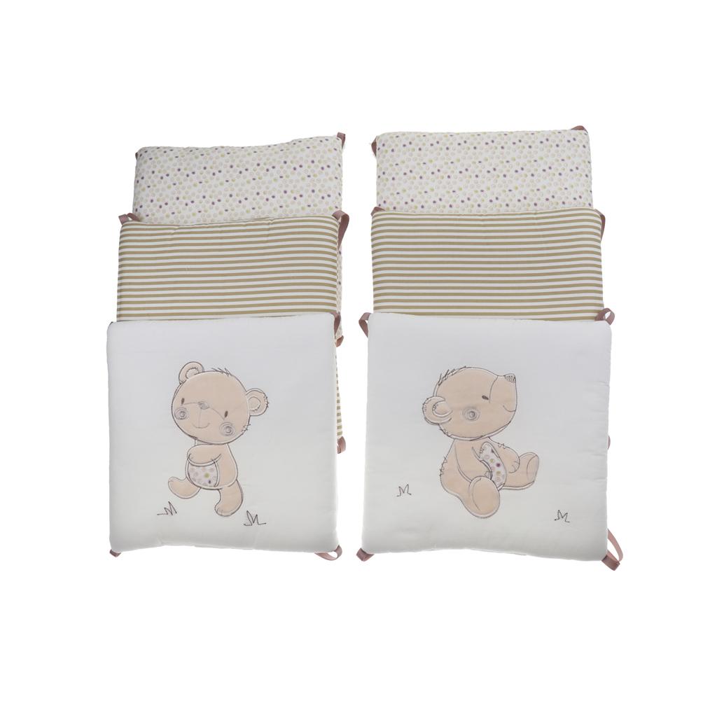 Baby Nursery Bedding Sets - ชุดเครื่องนอนเด็กอ่อน ผ้าฝ้ายสำหรับป้องกันเตียงเด็กและเปลเด็กเล็ก