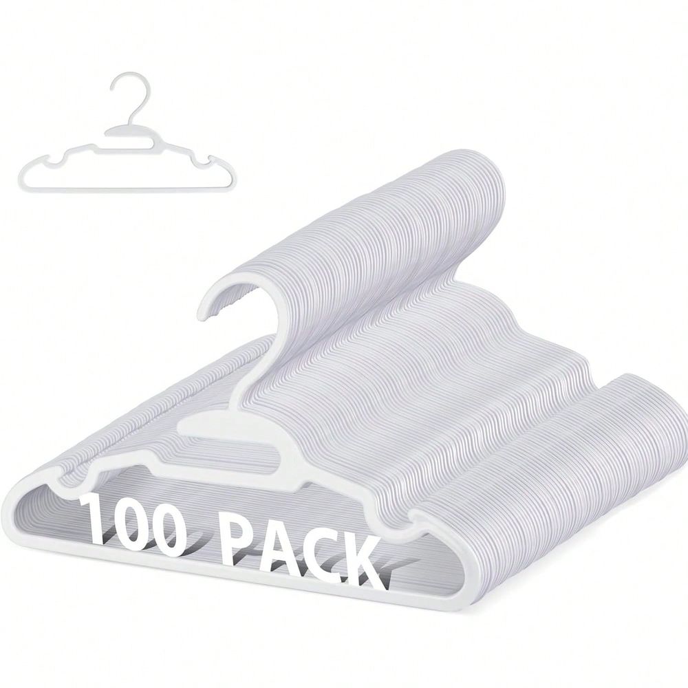 Baby Nursery Closet - 70 100 แพ็คไม้แขวนเสื้อเด็ก ไม้แขวนเสื้อพลาสติกสำหรับตู้เสื้อผ้า, ไม้แขวนเสื้อเด็กทารกสำหรับเสื้อผ้า, ไม้แขวนเสื้อเด็กแรกเกิดรูปตัว