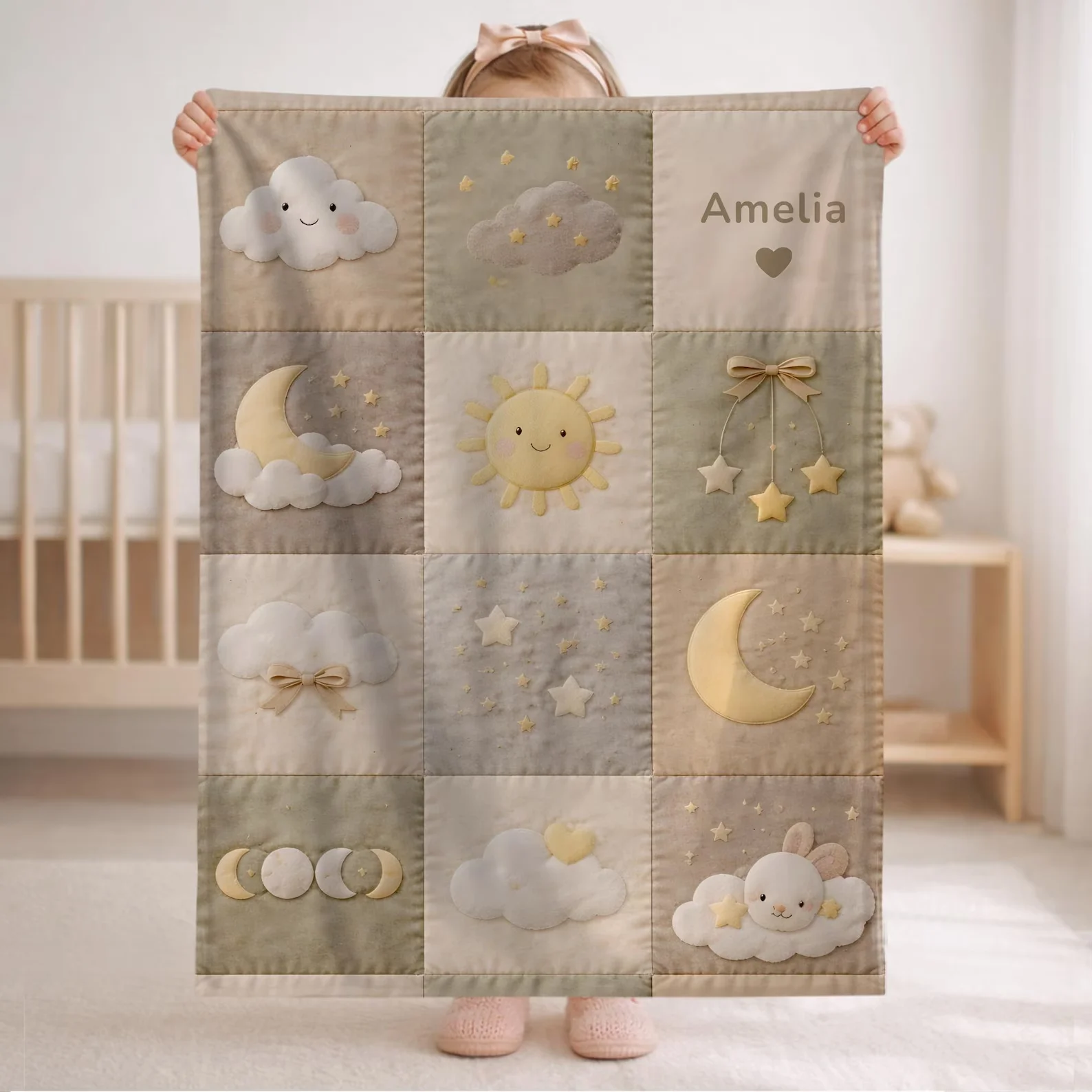 ผ้าห่มเด็กแบบ Patchwork พร้อมช - Baby Nursery Quilts บทวิจารณ์และราคา