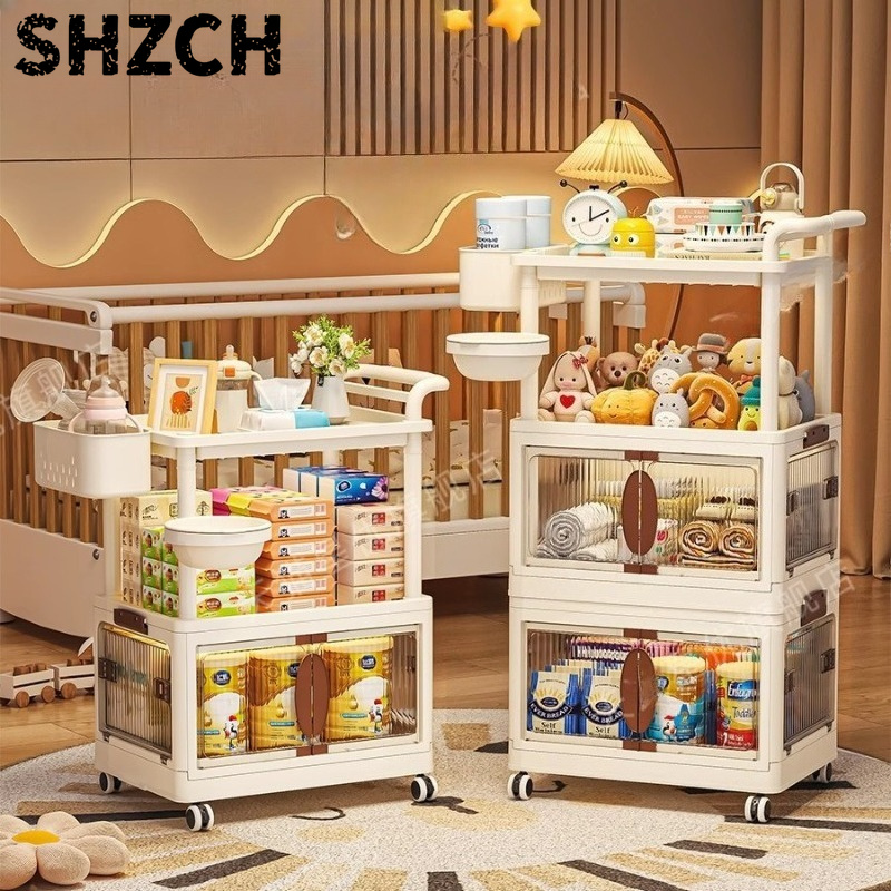 รถเข็นเก็บของใช้เด็กหลายชั้น ส - Baby Nursery Cart บทวิจารณ์และราคา