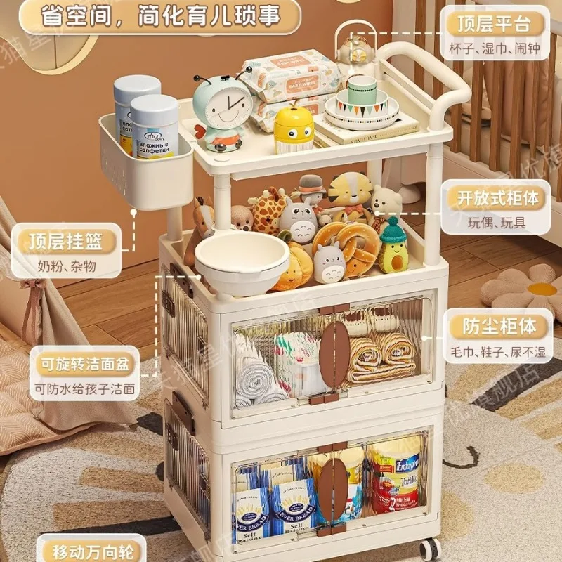 รถเข็นเก็บของใช้เด็กหลายชั้น ส - Baby Nursery Cart บทวิจารณ์และราคา