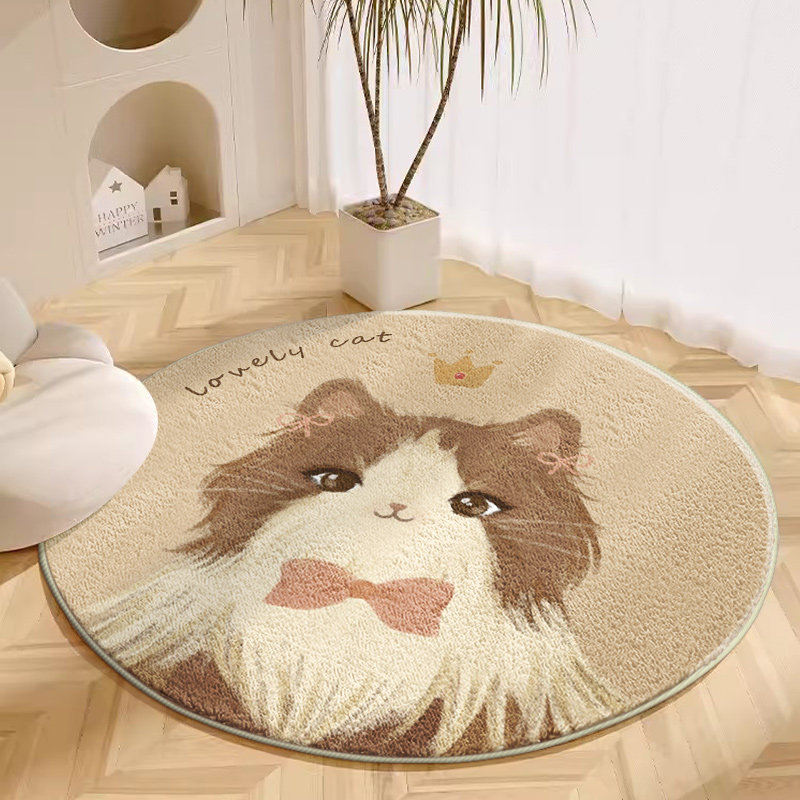 VIKAMA พรมทรงกลมลายการ์ตูนน่าร - Soft Rug Nursery บทวิจารณ์และราคา