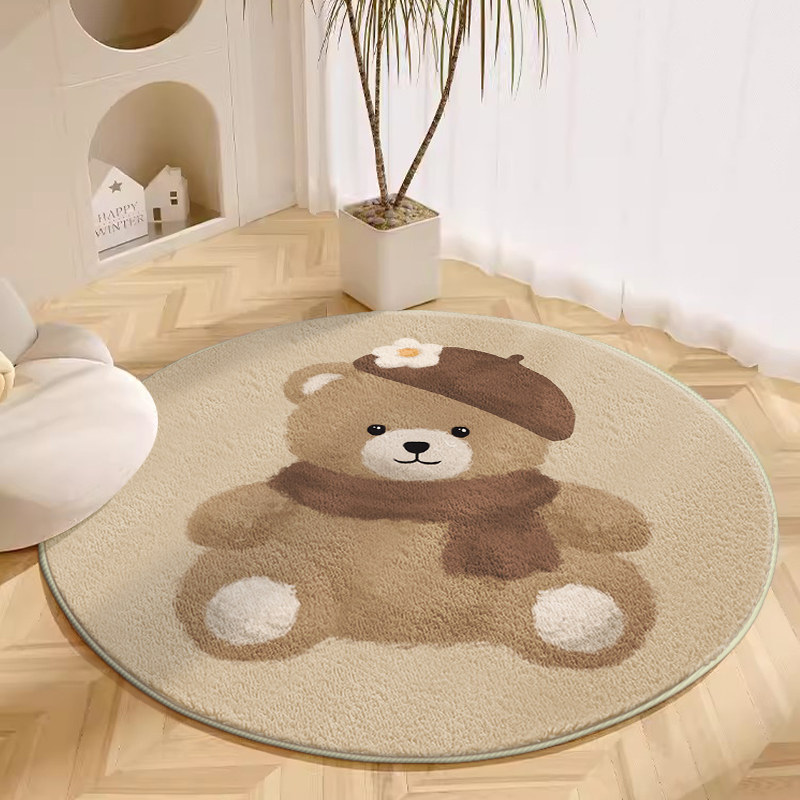 VIKAMA พรมทรงกลมลายการ์ตูนน่าร - Soft Rug Nursery บทวิจารณ์และราคา