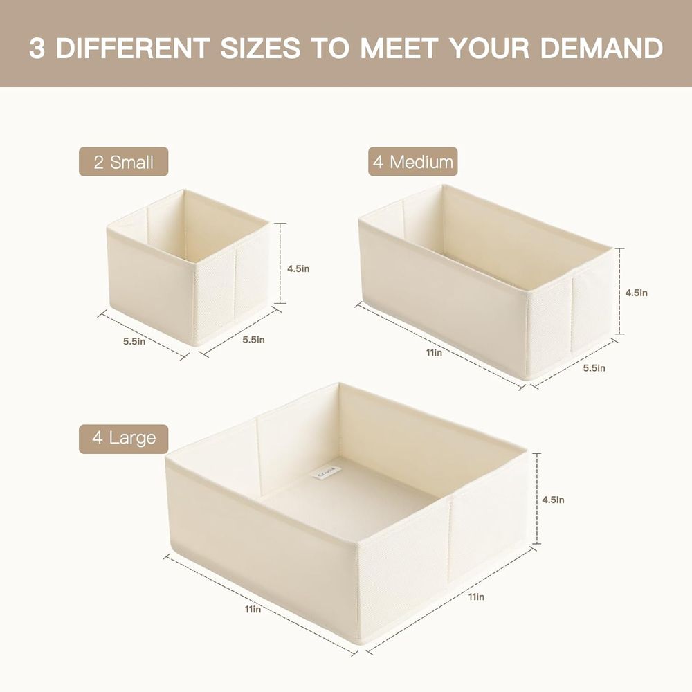 กล่องจัดระเบียบลิ้นชัก 10 ชิ้น - Baby Nursery Closet บทวิจารณ์และราคา
