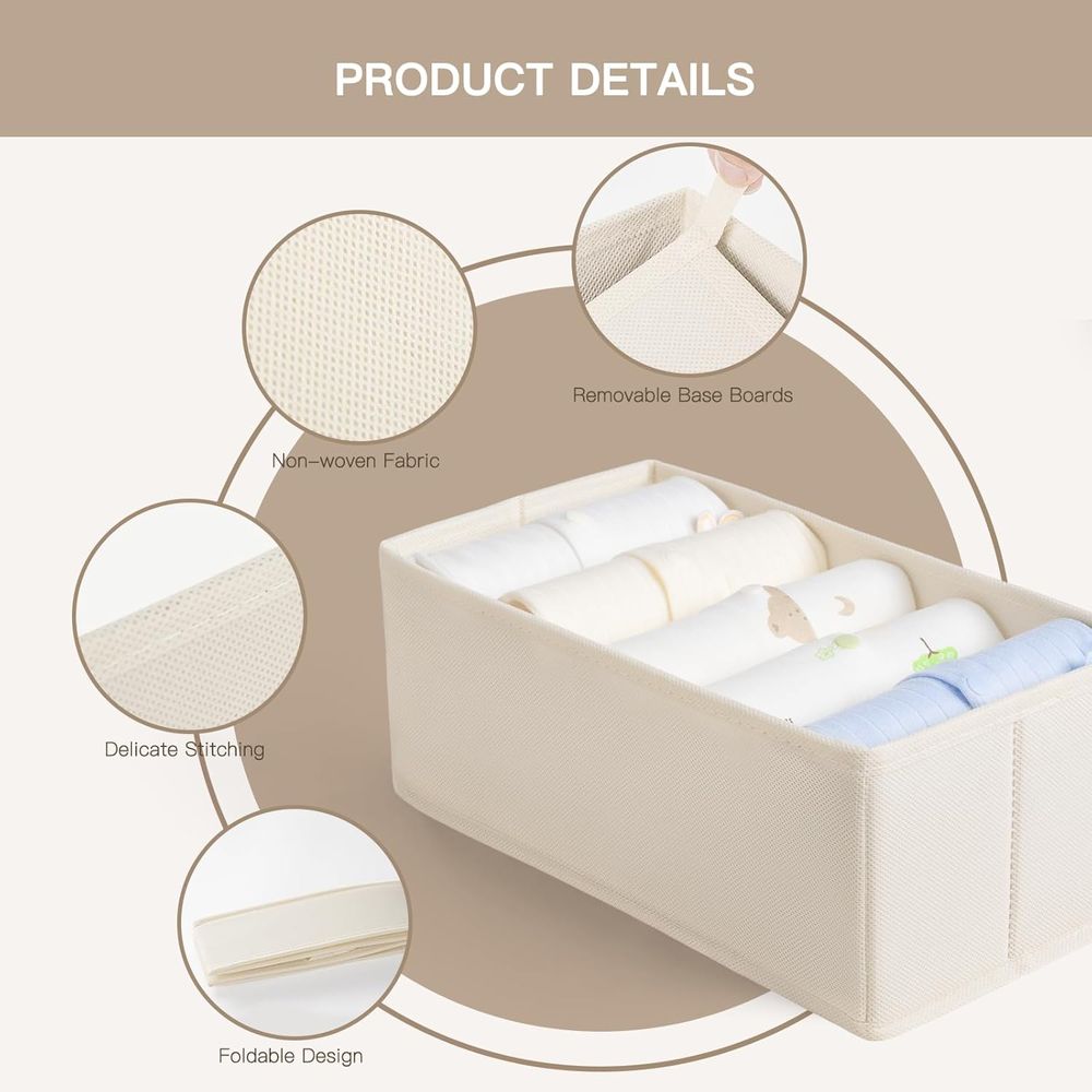กล่องจัดระเบียบลิ้นชัก 10 ชิ้น - Baby Nursery Closet บทวิจารณ์และราคา
