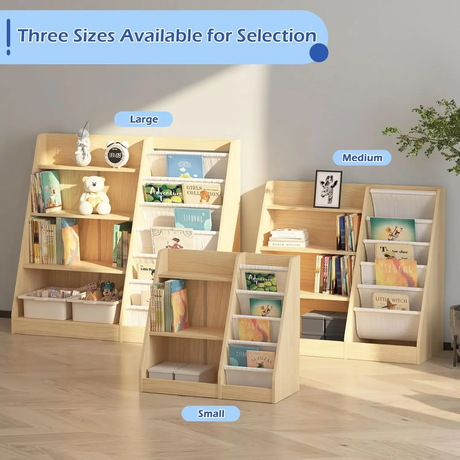 ชั้นวางหนังสือเด็ก 4 ชั้น ชั้น - Baby Nursery Bookcase บทวิจารณ์และราคา