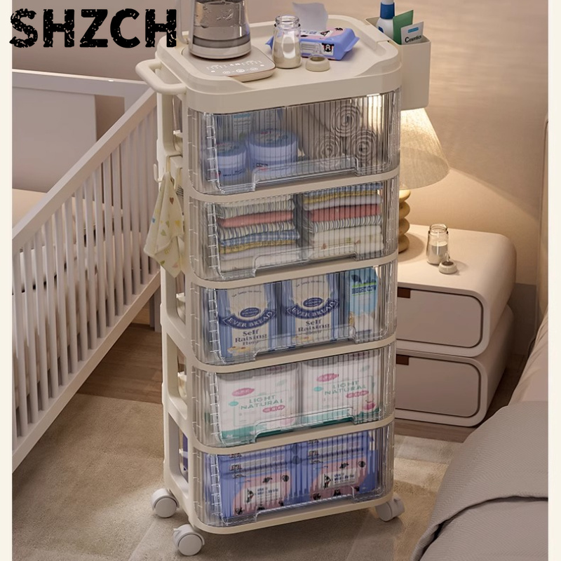 รถเข็นเด็กแบบหลายชั้นเคลื่อนย้ - Baby Nursery Cart บทวิจารณ์และราคา