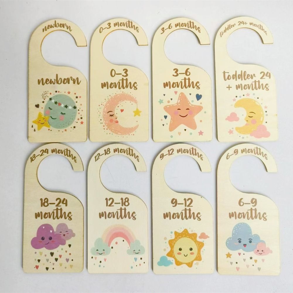 7/8 ชิ้น ตัวแบ่งตู้เสื้อผ้าเด็ - Baby Nursery Closet บทวิจารณ์และราคา