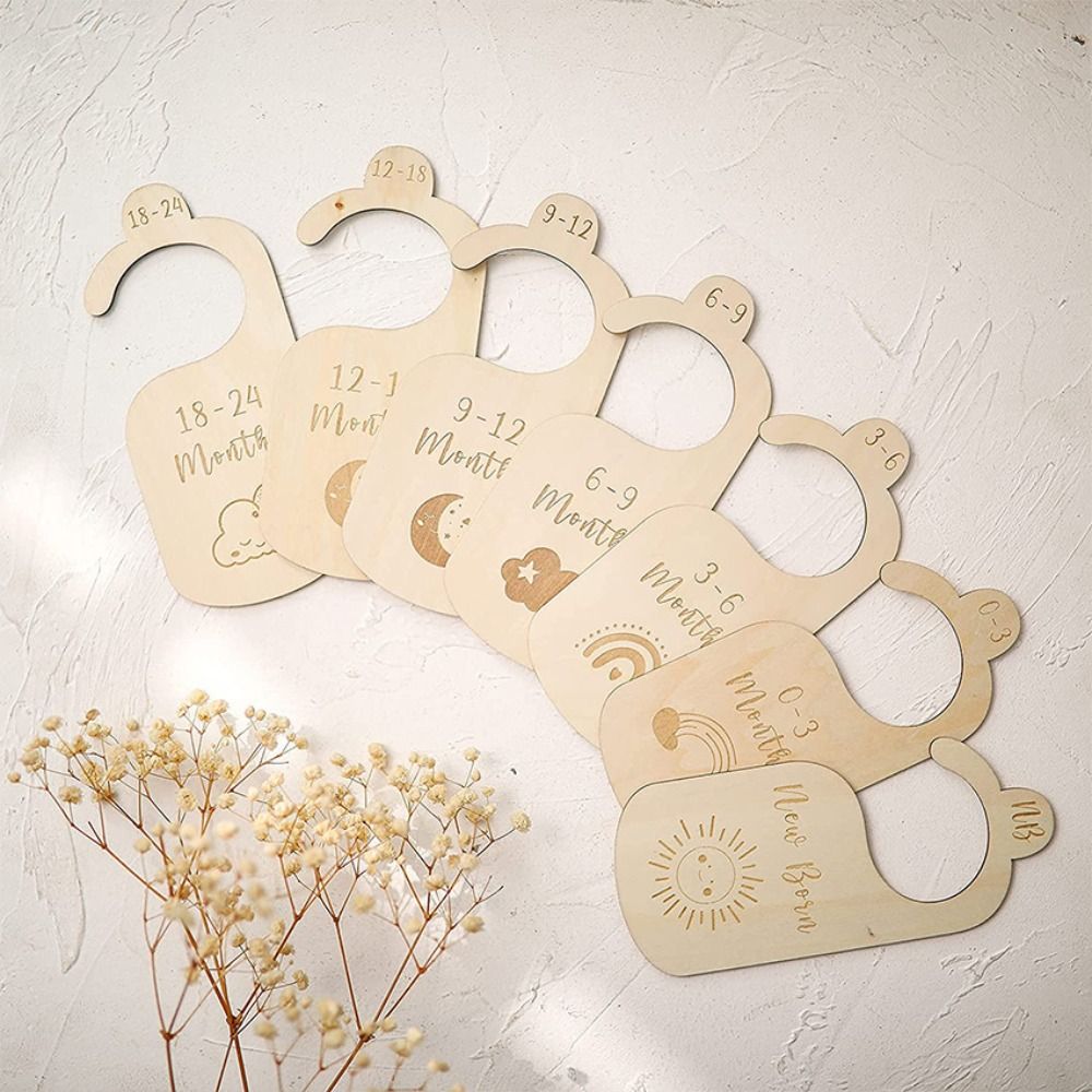 7/8 ชิ้น ตัวแบ่งตู้เสื้อผ้าเด็ - Baby Nursery Closet บทวิจารณ์และราคา