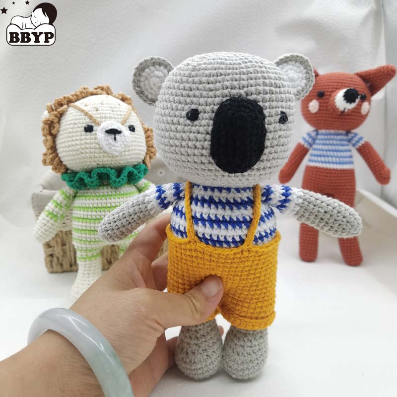 เด็กโครเชต์ตุ๊กตา Lion Koala F - Baby Nursery Games บทวิจารณ์และราคา