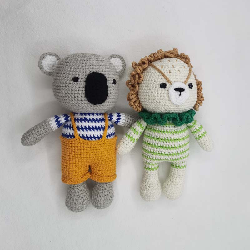 เด็กโครเชต์ตุ๊กตา Lion Koala F - Baby Nursery Games บทวิจารณ์และราคา