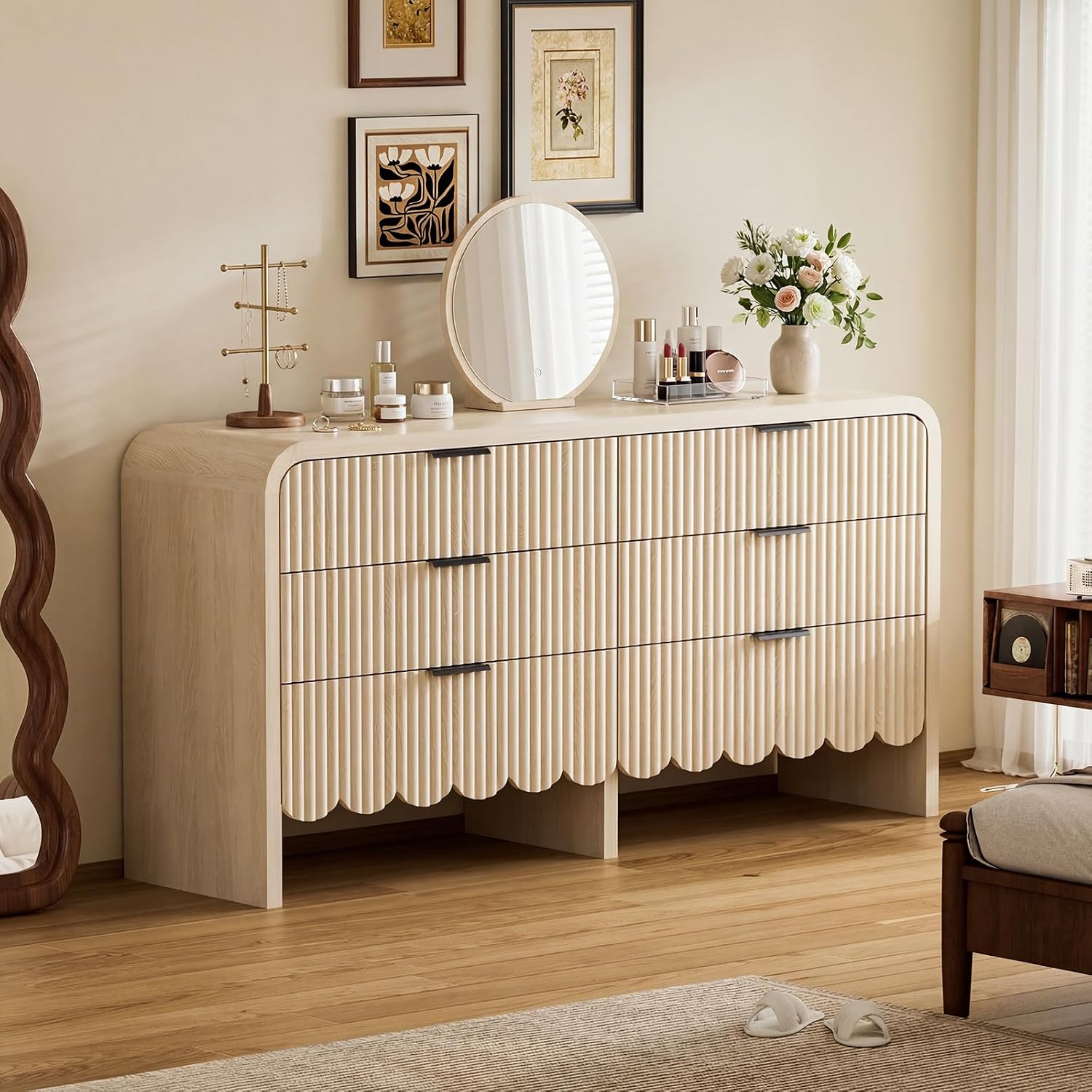 ตู้ลิ้นชักไม้ 6 ลิ้นชัก สำหรับ - Baby Nursery Closet บทวิจารณ์และราคา