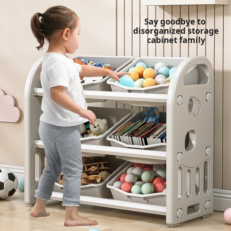 ของเล่นเด็กตู้เก็บการจําแนกองค - Baby Nursery Bookcase บทวิจารณ์และราคา