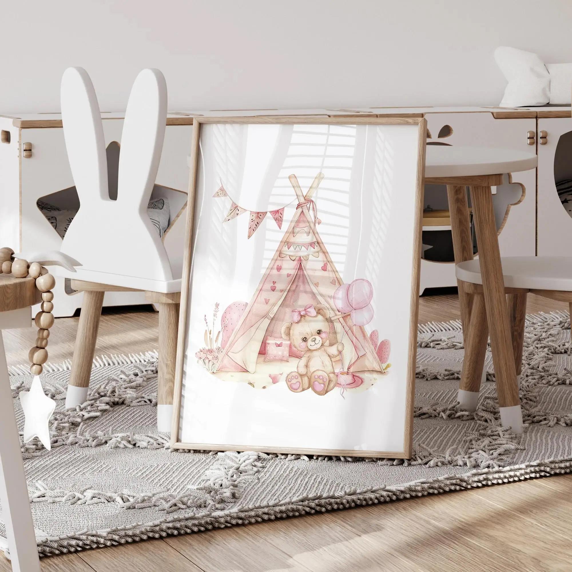 สีชมพู Dream Bear Carousel เต็ - Baby Nursery Set บทวิจารณ์และราคา