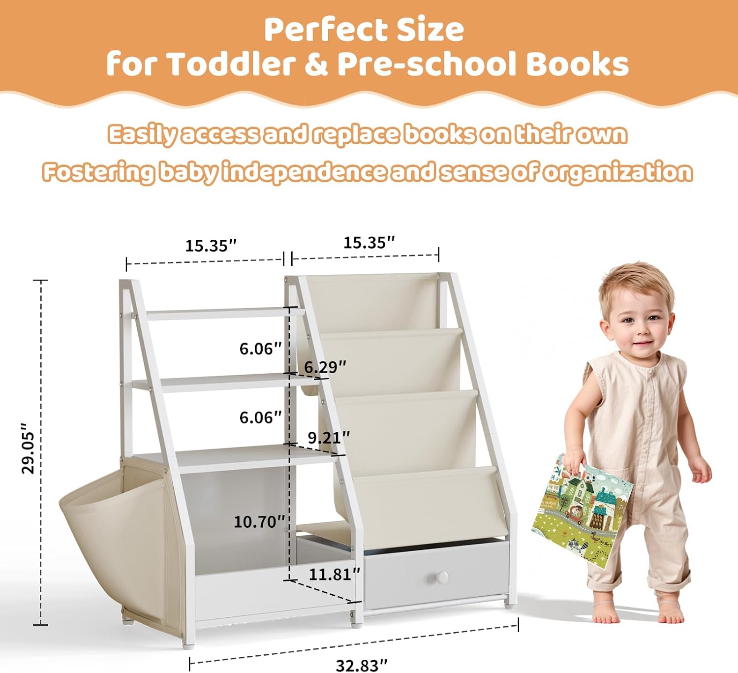 ชั้นวางหนังสือและที่เก็บของเล่ - Baby Nursery Bookcase บทวิจารณ์และราคา