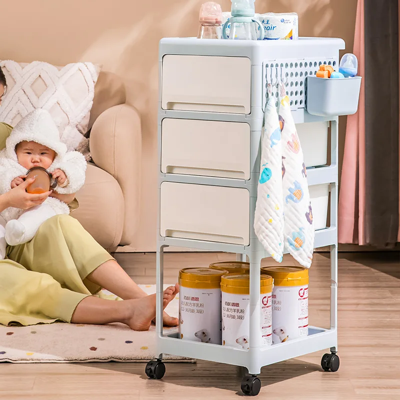 รถเข็นเก็บของเคลื่อนที่แบบมีลิ - Baby Nursery Cart บทวิจารณ์และราคา