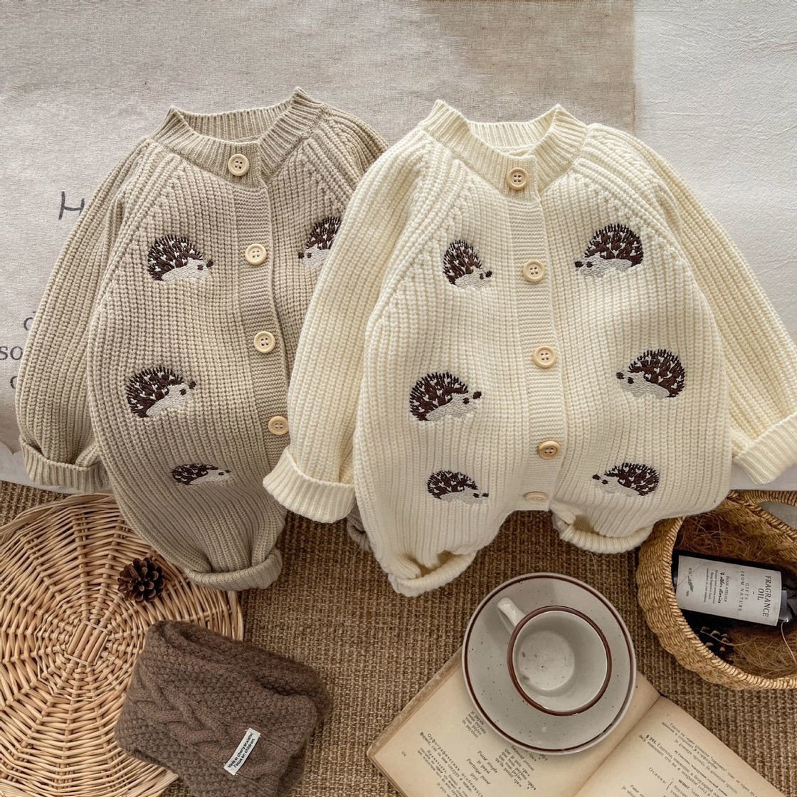 ชุดรอมเปอร์ถักลายปักเม่นสำหรับ - Baby Nursery Embroidery บทวิจารณ์และราคา