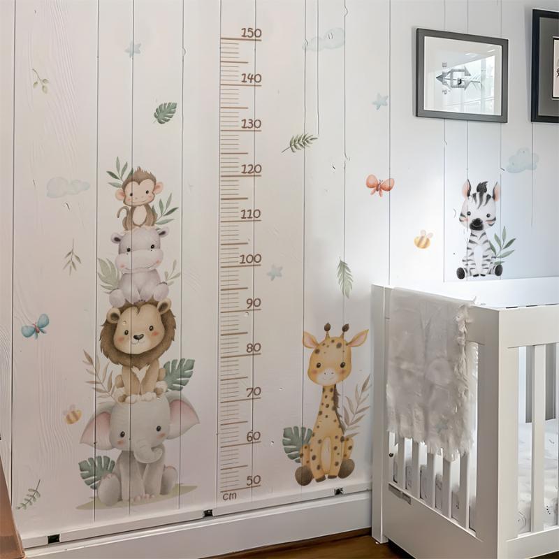สติกเกอร์แผนภูมิการเจริญเติบโต - Baby Nursery Jungle Wallpaper บทวิจารณ์และราคา