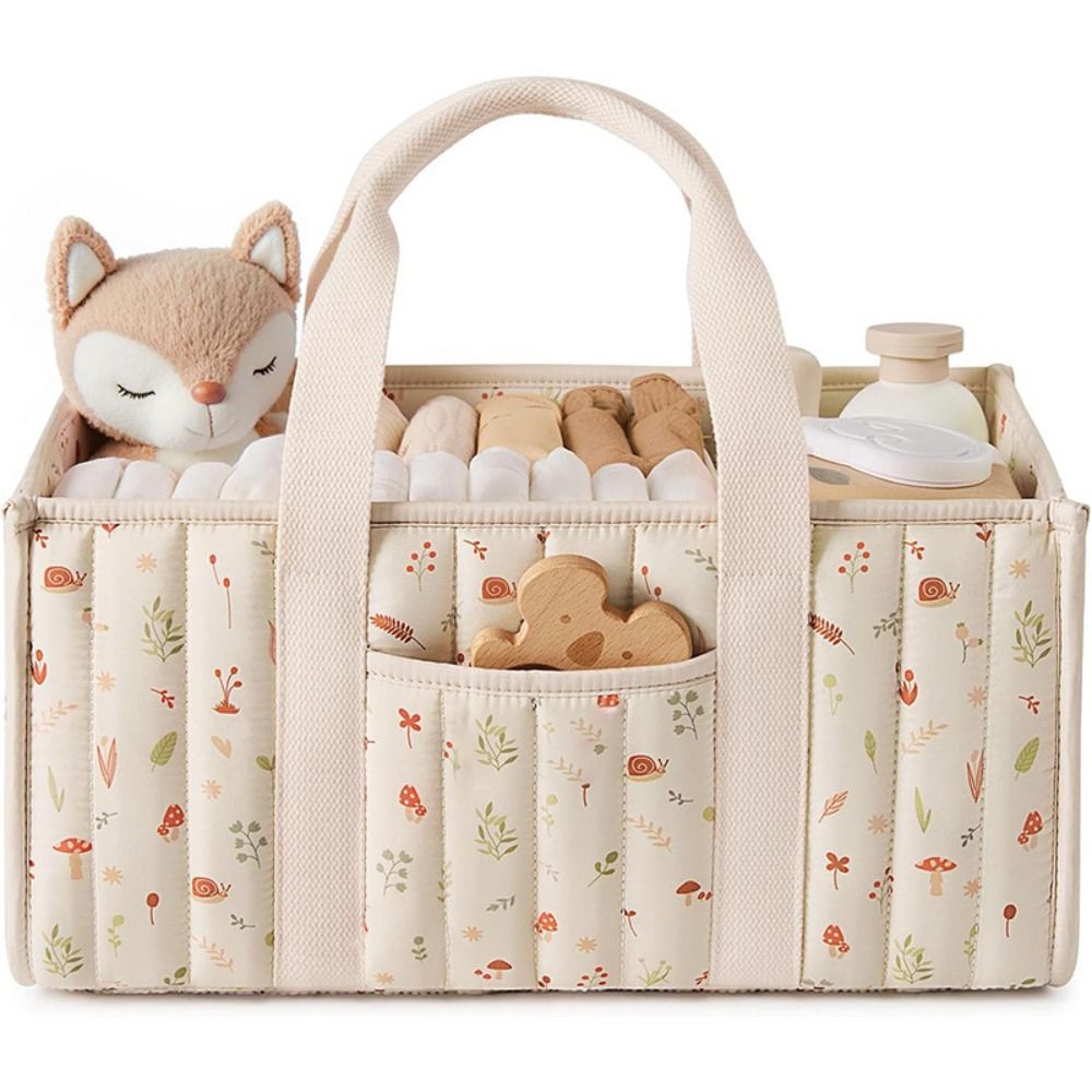 ตะกร้าเก็บของใช้เด็กอ่อนลายดอก - Baby Nursery Organiser บทวิจารณ์และราคา