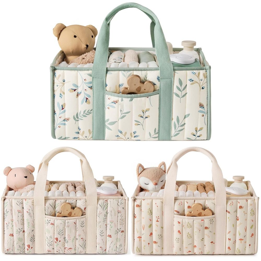 ตะกร้าเก็บของใช้เด็กอ่อนลายดอก - Baby Nursery Organiser บทวิจารณ์และราคา