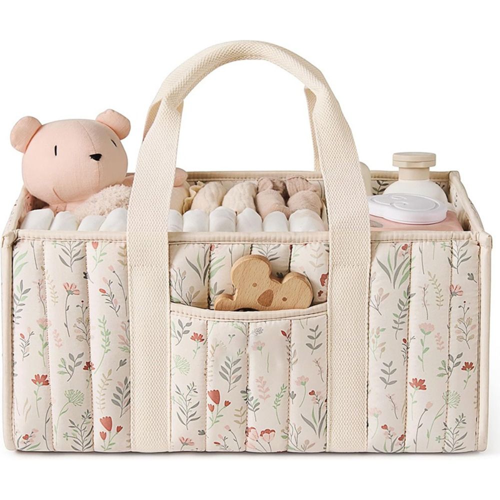 ตะกร้าเก็บของใช้เด็กอ่อนลายดอก - Baby Nursery Organiser บทวิจารณ์และราคา
