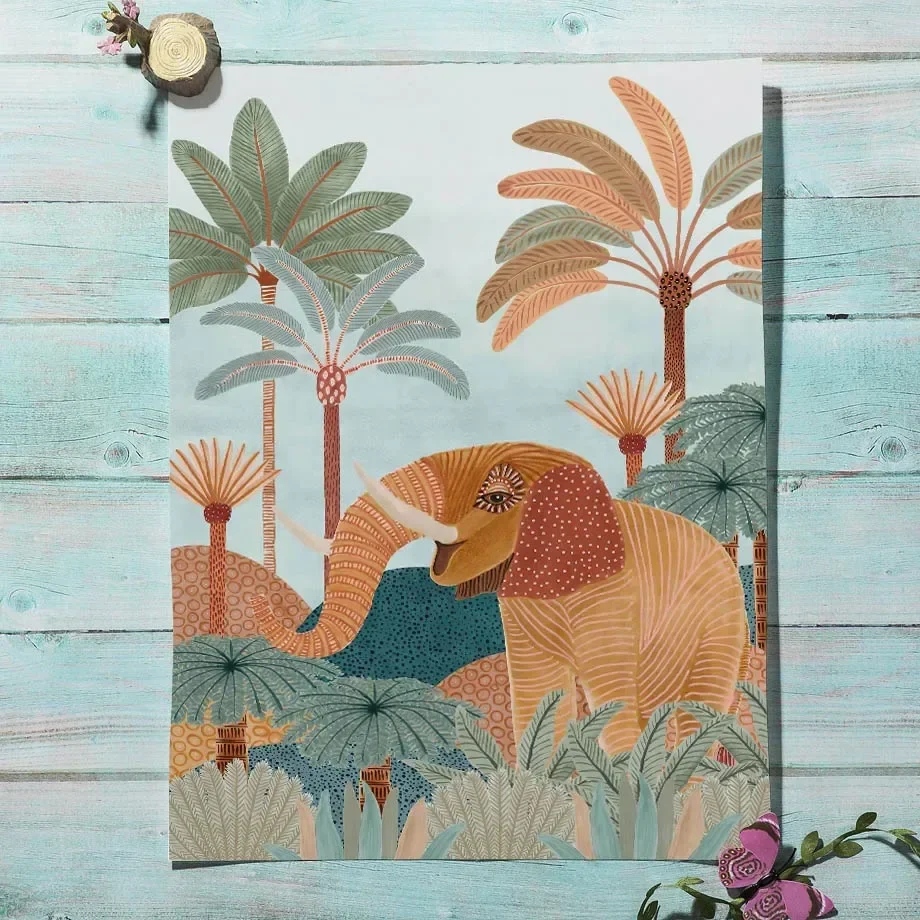 โบโฮ จังเกิ้ล แอนิมอลส์ เสือ ล - Baby Nursery Jungle บทวิจารณ์และราคา