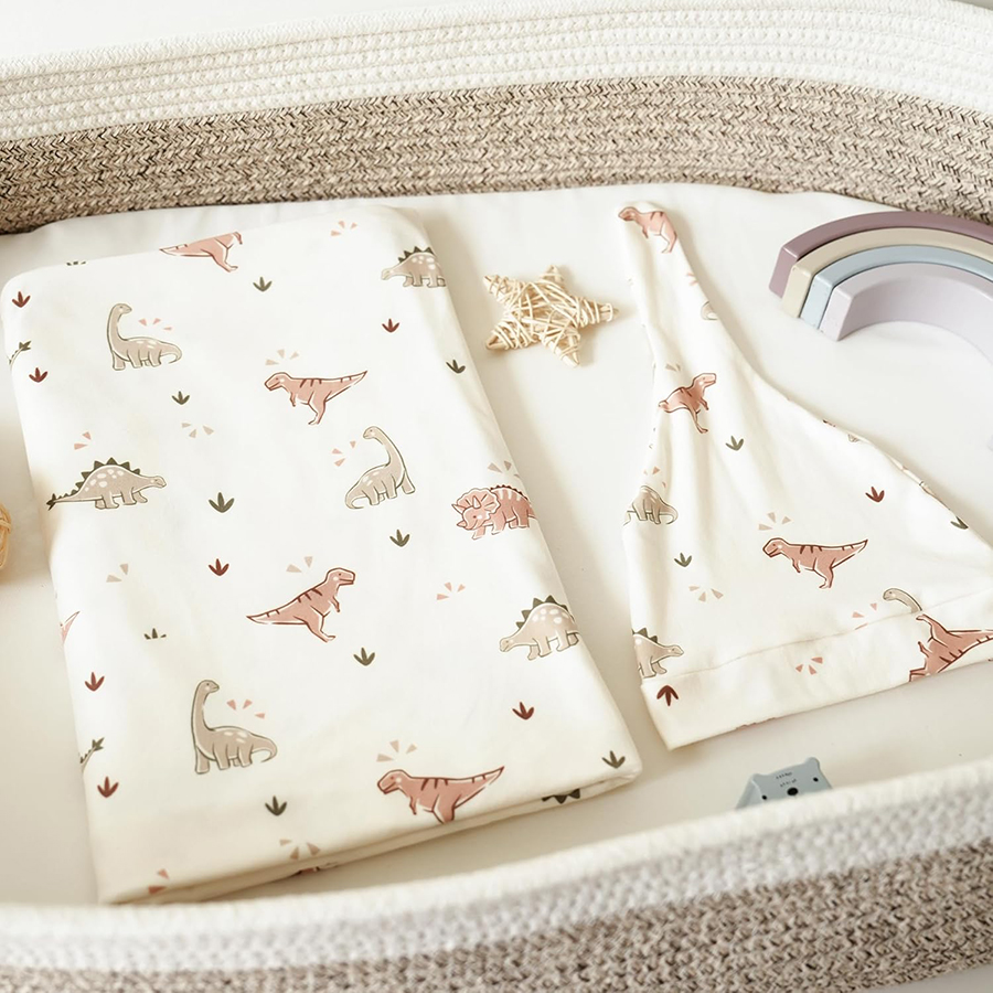 ผ้าห่อตัวเด็กอ่อนพร้อมชุดหมวกเ - Baby Nursery Animal Prints บทวิจารณ์และราคา