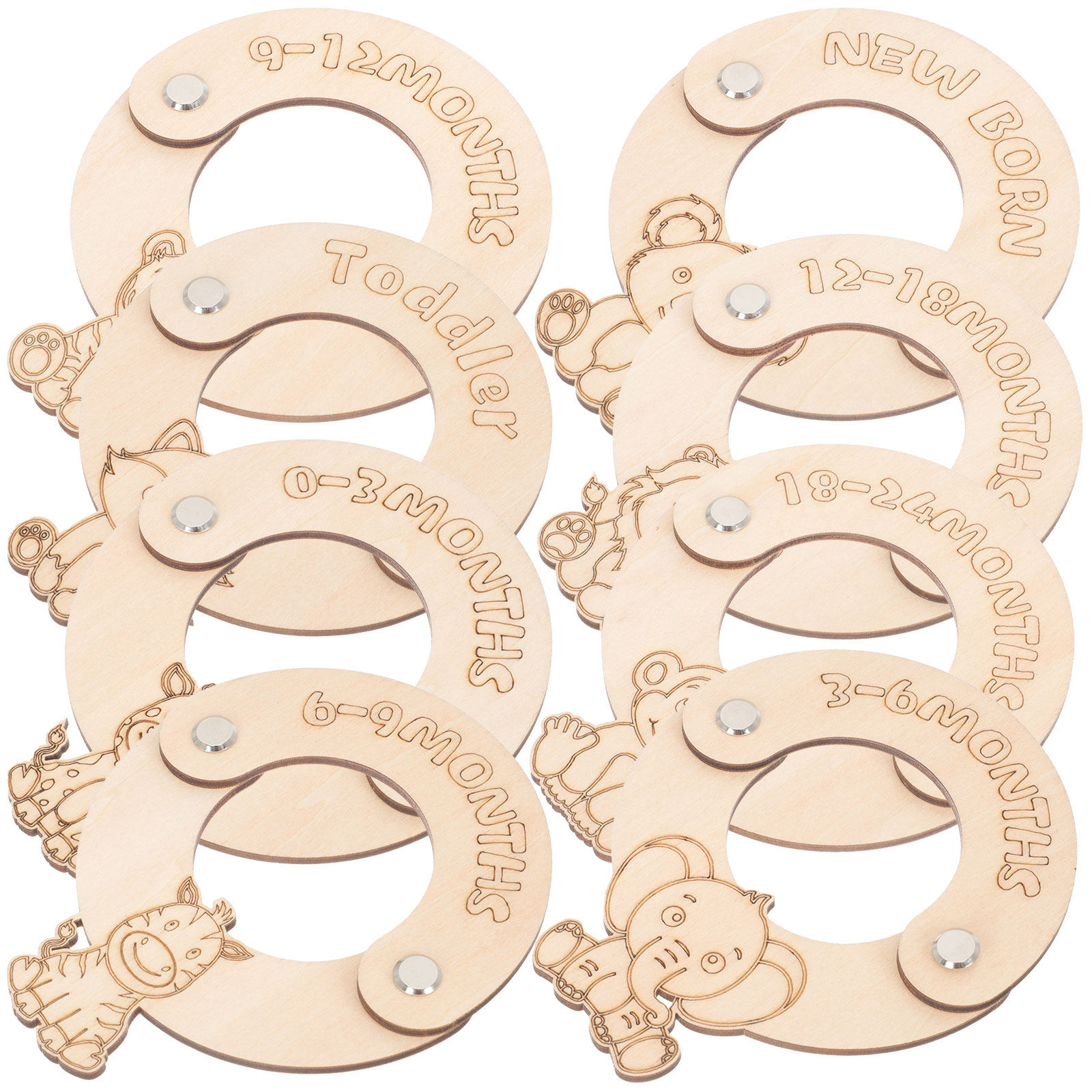 ตัวแบ่งขนาดเสื้อผ้าเด็ก 8 ชิ้น - Baby Nursery Closet บทวิจารณ์และราคา