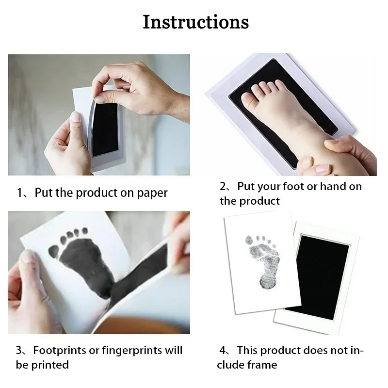 2ชุดชุดทารกแรกเกิดพิมพ์ด้วยมือ - Footprint Ink Kit บทวิจารณ์และราคา