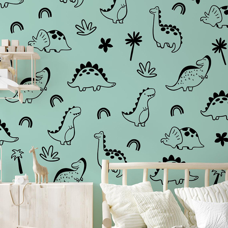 เรขาคณิตไดโนเสาร์ Rainbow สติ๊ - Baby Nursery Jungle บทวิจารณ์และราคา