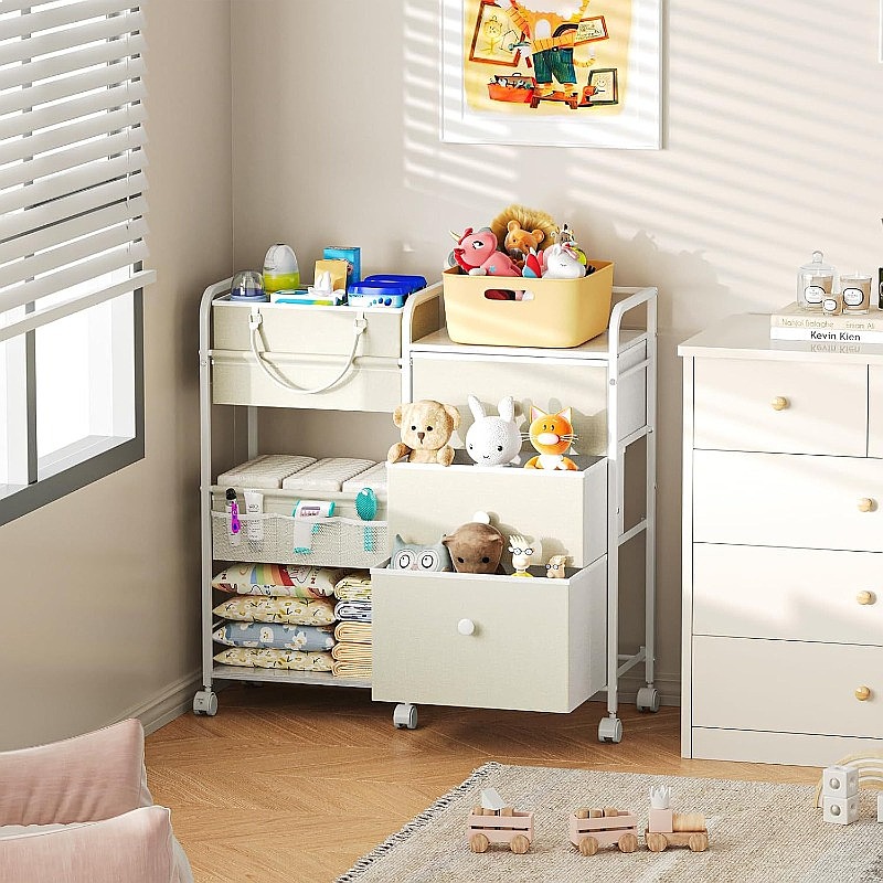 รถเข็นเก็บผ้าอ้อมเด็กขนาดใหญ่  - Baby Nursery Cart บทวิจารณ์และราคา