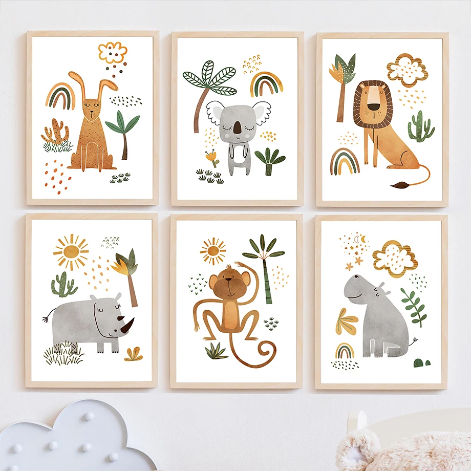 ยีราฟช้าง Tiger ZEBRA Toucan ส - Baby Nursery Jungle บทวิจารณ์และราคา