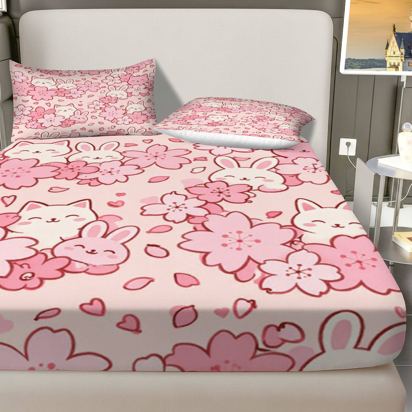ชุดเครื่องนอนลายกระต่ายซากุระ, - Baby Nursery Bedding Sets บทวิจารณ์และราคา