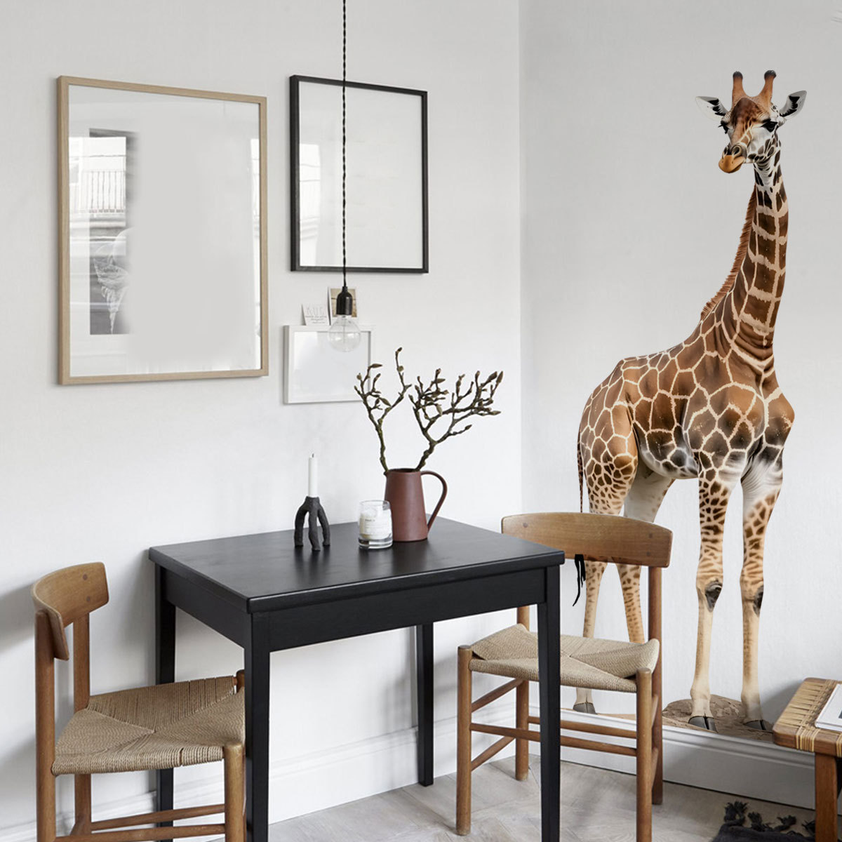 สติ๊กเกอร์ติดผนังลายสัตว์ป่าใน - Baby Nursery Jungle Wallpaper บทวิจารณ์และราคา