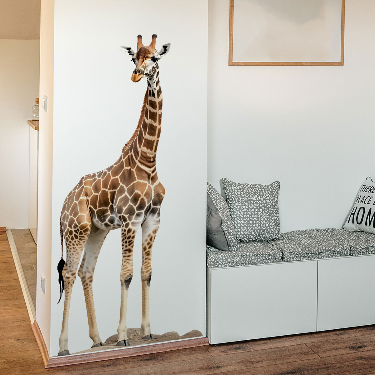 สติ๊กเกอร์ติดผนังลายสัตว์ป่าใน - Baby Nursery Jungle Wallpaper บทวิจารณ์และราคา