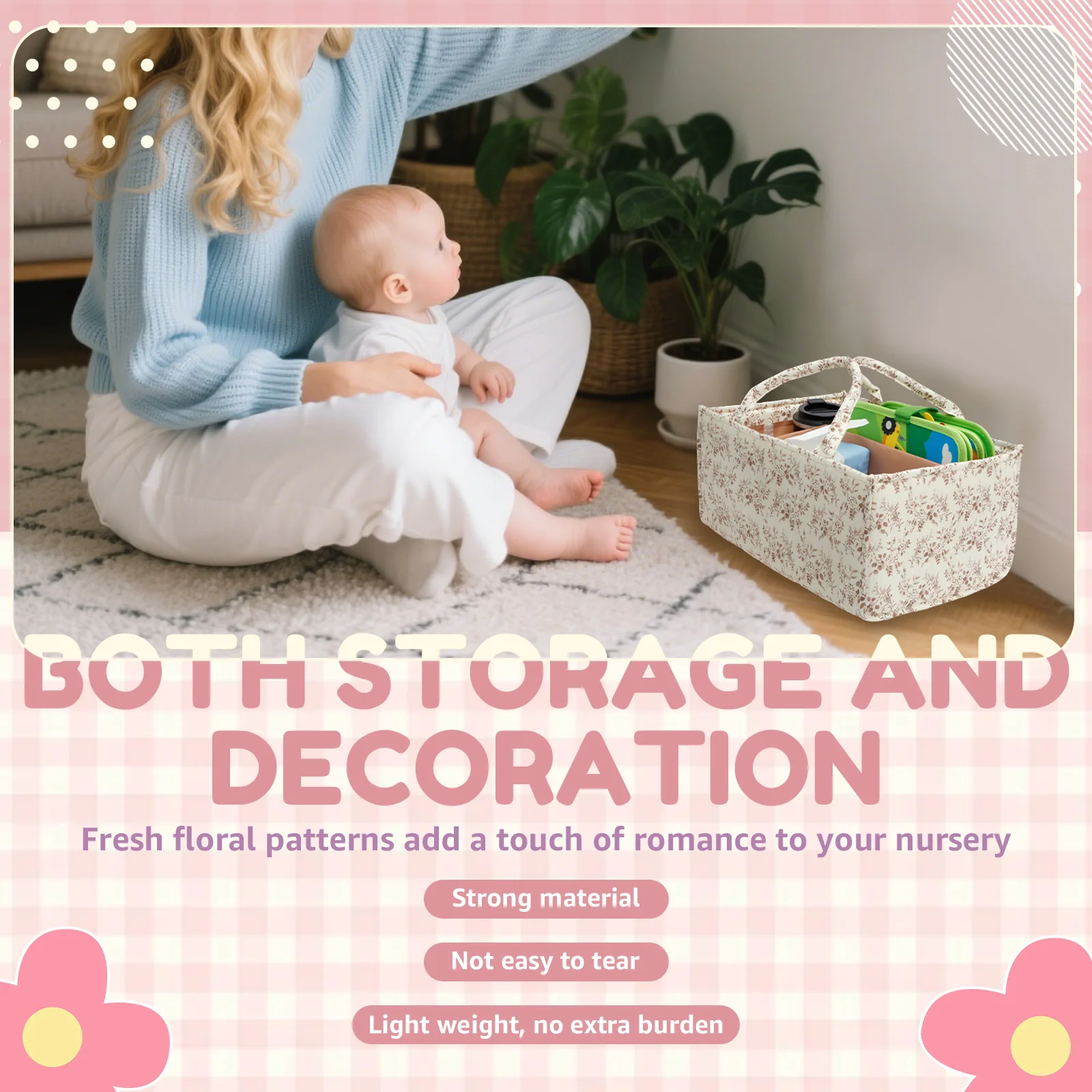 ตะกร้าเก็บของอเนกประสงค์สำหรับ - Baby Nursery Organiser บทวิจารณ์และราคา