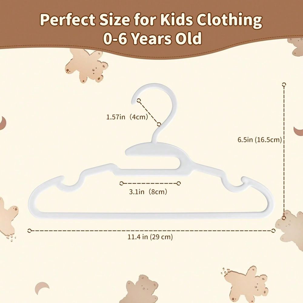 70 100 แพ็คไม้แขวนเสื้อเด็ก ไม - Baby Nursery Closet บทวิจารณ์และราคา