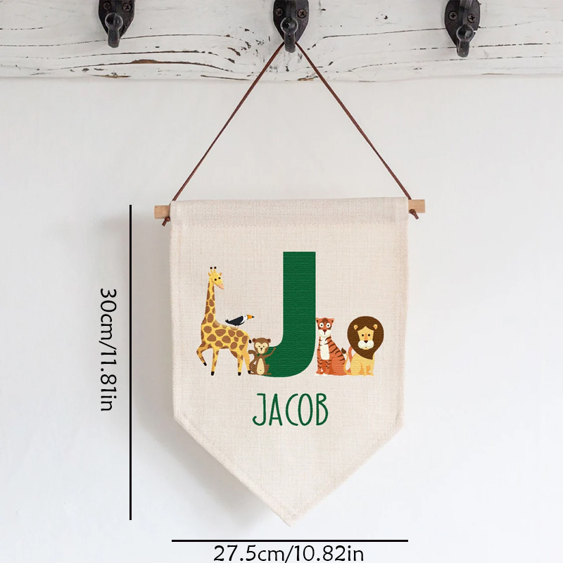 ธงแขวนผนังรูปสัตว์ป่าแบบกำหนดเ - Baby Nursery Jungle บทวิจารณ์และราคา